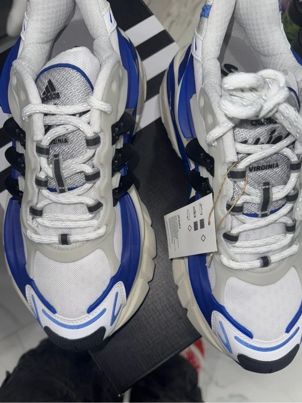 adidas Adistar Jellyfish Sneaker - White, Blue & Black